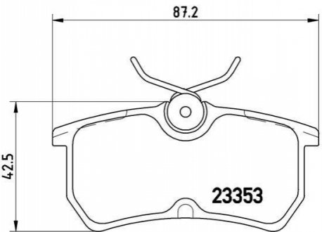 Гальмівні колодки дискові BREMBO P 24 047