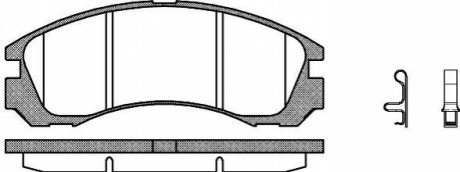 Комплект тормозных колодок дисковый тормоз WOKING P2543.32