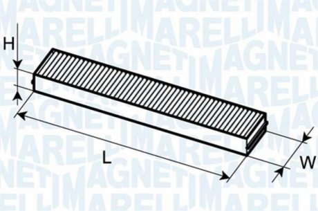 Фильтр, воздух во внутренном пространстве MAGNETI MARELLI 350203062470 (фото 1)