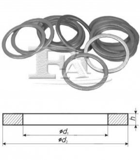 Алюминиевые шайбы/Al 16,00 x 20,00 x 1,50 Fischer Automotive One (FA1) 818.760.100