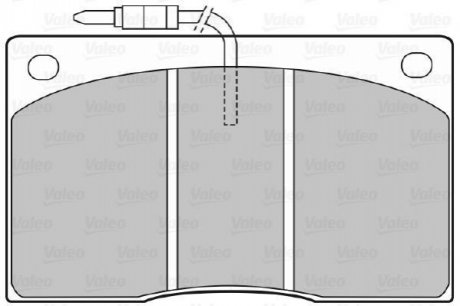 Гальмівні колодки, дискове гальмо (набір) Valeo 598374 (фото 1)