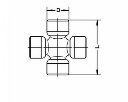 КРЕСТОВИНА ВАЛА ПРИВ. (d31x88.2mm) DB 609 GKN (Lobro) U325