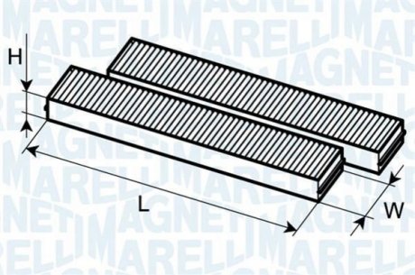 Фильтр воздух во внутренном пространстве MAGNETI MARELLI 350203062610