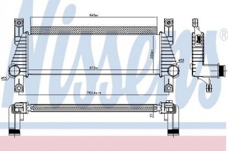 Радіатор наддуву NISSENS 96222