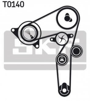 Комплект (ремень ролик водяной насос) SKF VKMC 02198