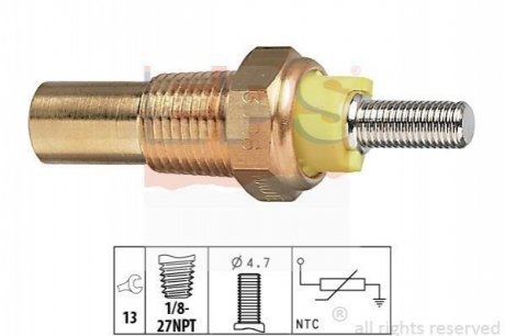 Датчик температуры охлаждающей жидкости EPS 1 830 028 (фото 1)