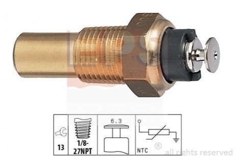 Датчик температуры охлаждающей жидкости EPS 1 830 005 (фото 1)