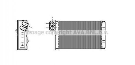 Радіатор пічки +/-A +/-AC [OE. 6448.J6] AVA COOLING PE6233