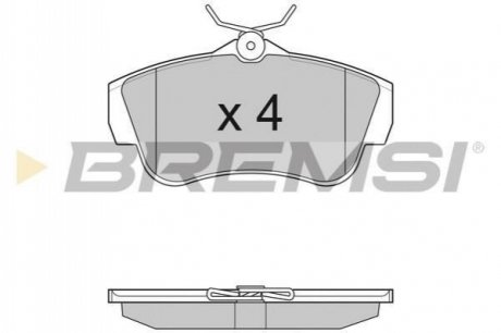 Тормозные колодки зад. Scudo/Expert 07- BREMSI BP3284