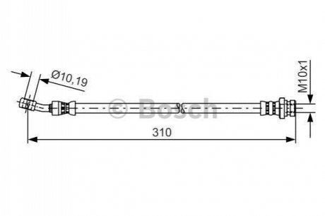 Шланг гальмівний BOSCH 1 987 481 417