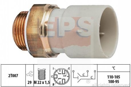Термовыключатель вентилятора радиатора EPS 1 850 689