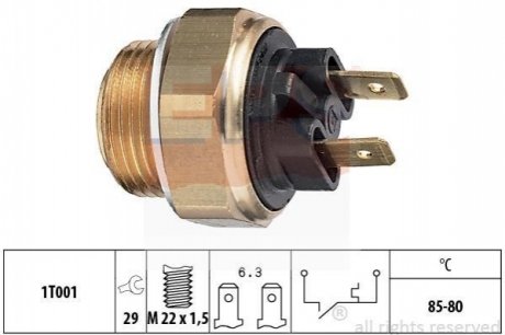 Термовыключатель вентилятора радиатора EPS 1 850 018
