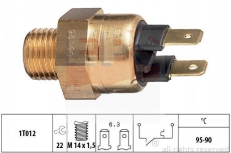 Термовыключатель вентилятора радиатора EPS 1 850 064