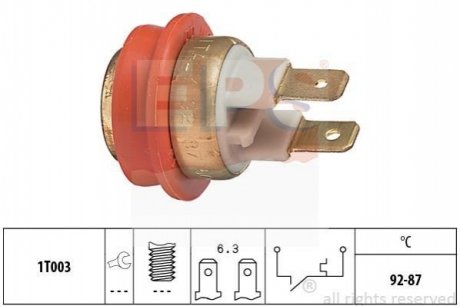Термовыключатель вентилятора радиатора EPS 1 850 042