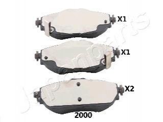 Колодки гальмівні TOYOTA P. AURIS 12- JAPANPARTS PA-2000AF