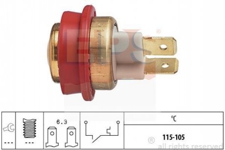 Термовыключатель вентилятор радиатора EPS 1 850 143