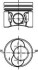 Поршень в комплекті на 1 циліндр, STD KOLBENSCHMIDT 40421600 (фото 1)