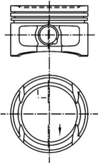 Поршень 1,4B 16V 76,51 STD KOLBENSCHMIDT 99562600 (фото 1)