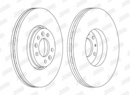 Диск гальмівний.. Jurid 562622JC1