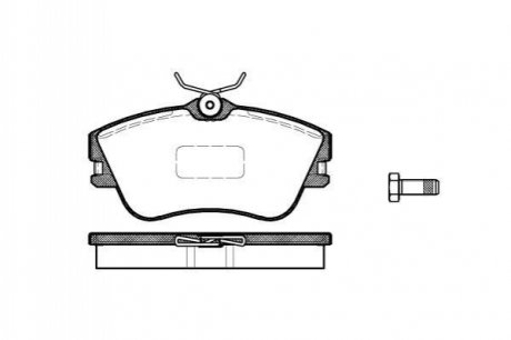 Колодки тормозные дисковые, комплект WOKING P5803.00