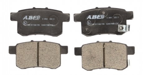 Дисковые тормозные колодки, комплект ABE C24017ABE