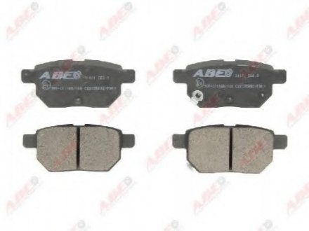 Дисковые тормозные колодки, комплект ABE C22035ABE (фото 1)
