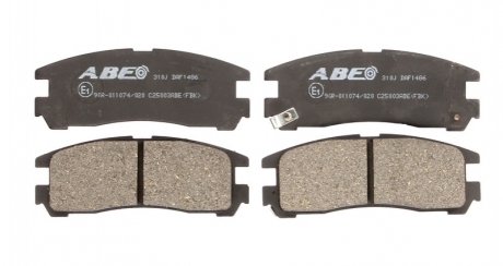 Дисковые тормозные колодки, комплект ABE C25003ABE