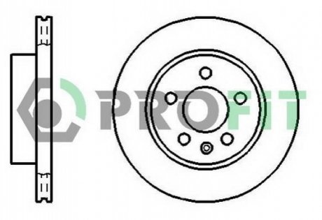 ДИСК ТОРМ. MERCEDES VITO 97-03 FRONT PROFIT 5010-0860