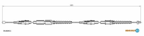 Тросик стояночного тормоза ADRIAUTO 33.0224.1