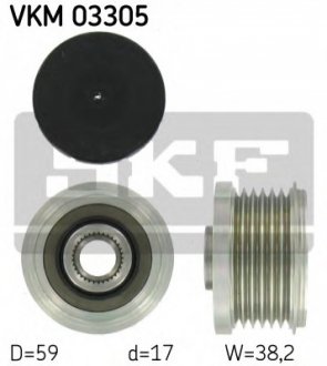 Шків генератора SKF VKM 03305