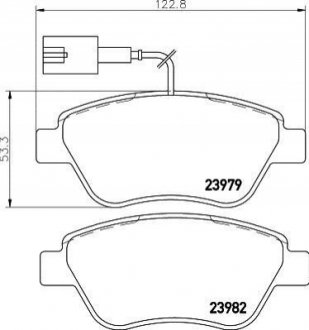 КОЛОДКИ ТОРМОЗНЫЕ ДИСКОВЫЕ КОМПЛЕКТ MINTEX MDB2239 (фото 1)