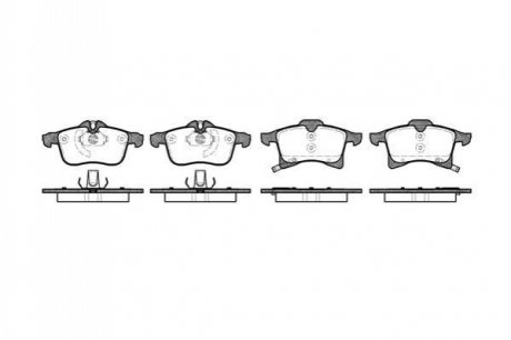 Колодки гальмівні диск. перед. (Remsa) Opel Astra H / Zafira A B / Corsa C D E / Combo / Meriva A B WOKING P11363.02