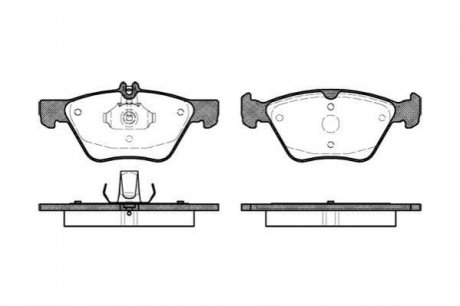 Колодки тормозные дисковые передние WOKING P7013.00