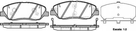 Колодки тормозные дисковые передние WOKING P13263.02