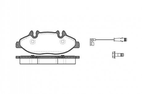 Колодки тормозные дисковые передние WOKING P10093.02