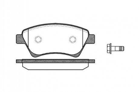 Колодки тормозные дисковые передние WOKING P8763.00