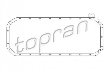 Уплотн. прокладка масляного картера TOPRAN / HANS PRIES 500 778