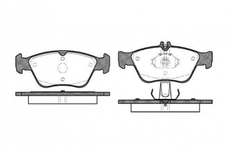 Колодки тормозные дисковые передние WOKING P4863.00