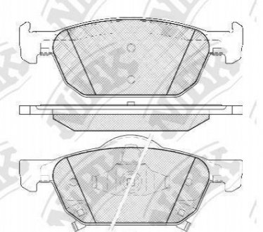 Колодки тормозные Honda ACCORD 08- NiBK PN8863