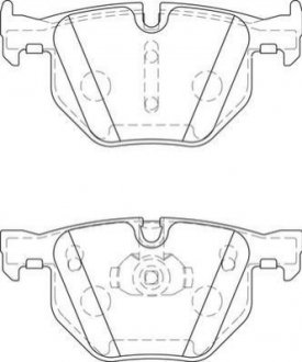Гальмівні колодки задні BMW X5, X6 Jurid 573744J