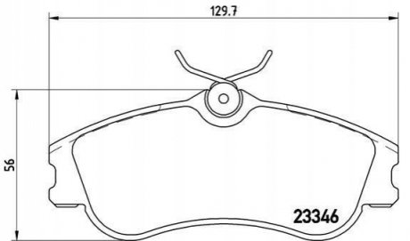 Тормозные колодки дисковые, к-кт. BREMBO P 61 069