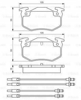 Дисковые тормозные колодки компл. BOSCH 0 986 466 350