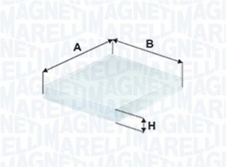 Фльтр повтря D DOKKER/LODGY -14 MAGNETI MARELLI 350208065840 (фото 1)