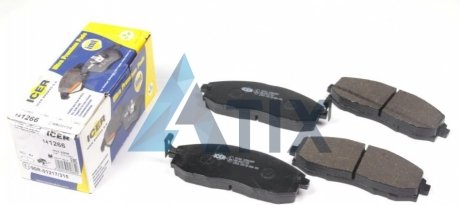 Комплект гальмівних колодок (дискових) ICER 141266