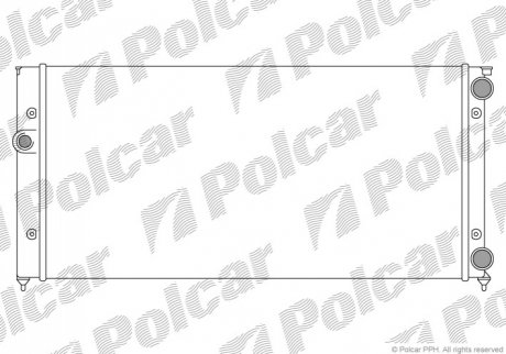 RADIATOR For TOYOTA 95-99 AVALON Polcar 953808B4 (фото 1)