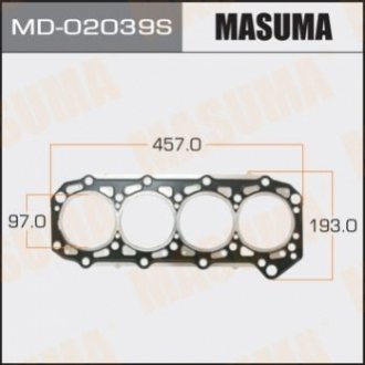 Прокладка ГБЦ MASUMA MD-02039S
