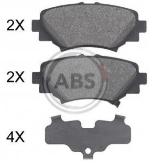 KLOCKI HAMULC. MAZDA 3 13- TYЈ A.B.S. 35032