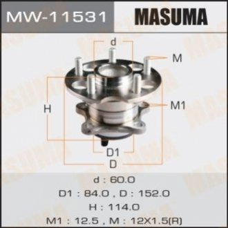 Маточина колеса (MW-11531) MASUMA MW11531