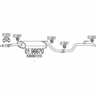 Амортизатор MTS 01.96670