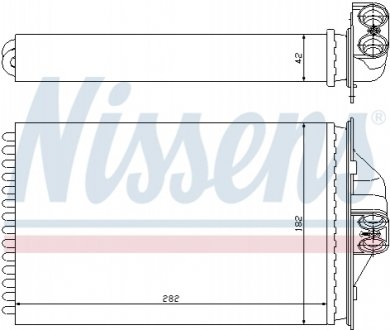 Теплообменник, отопление салона NISSENS 70975